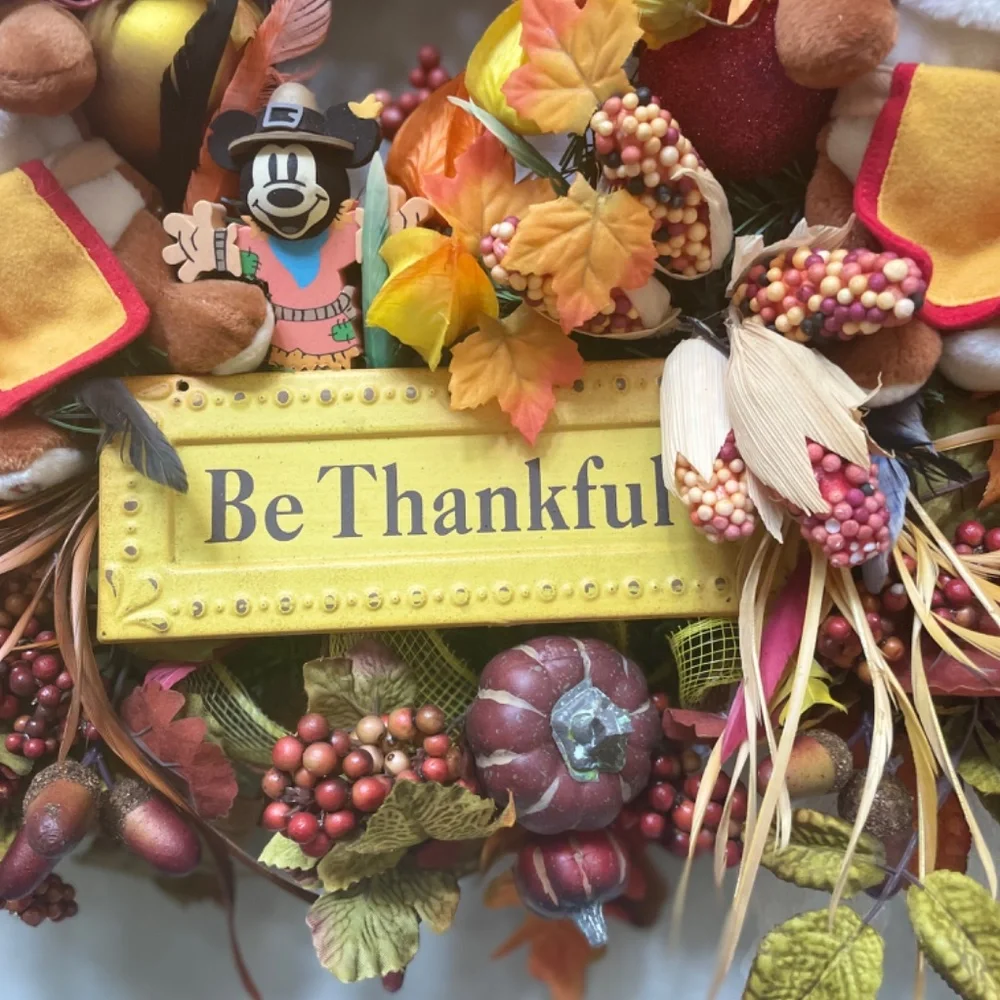 Chip an Dale Thanksgiving/Fall Wreath OOAK!